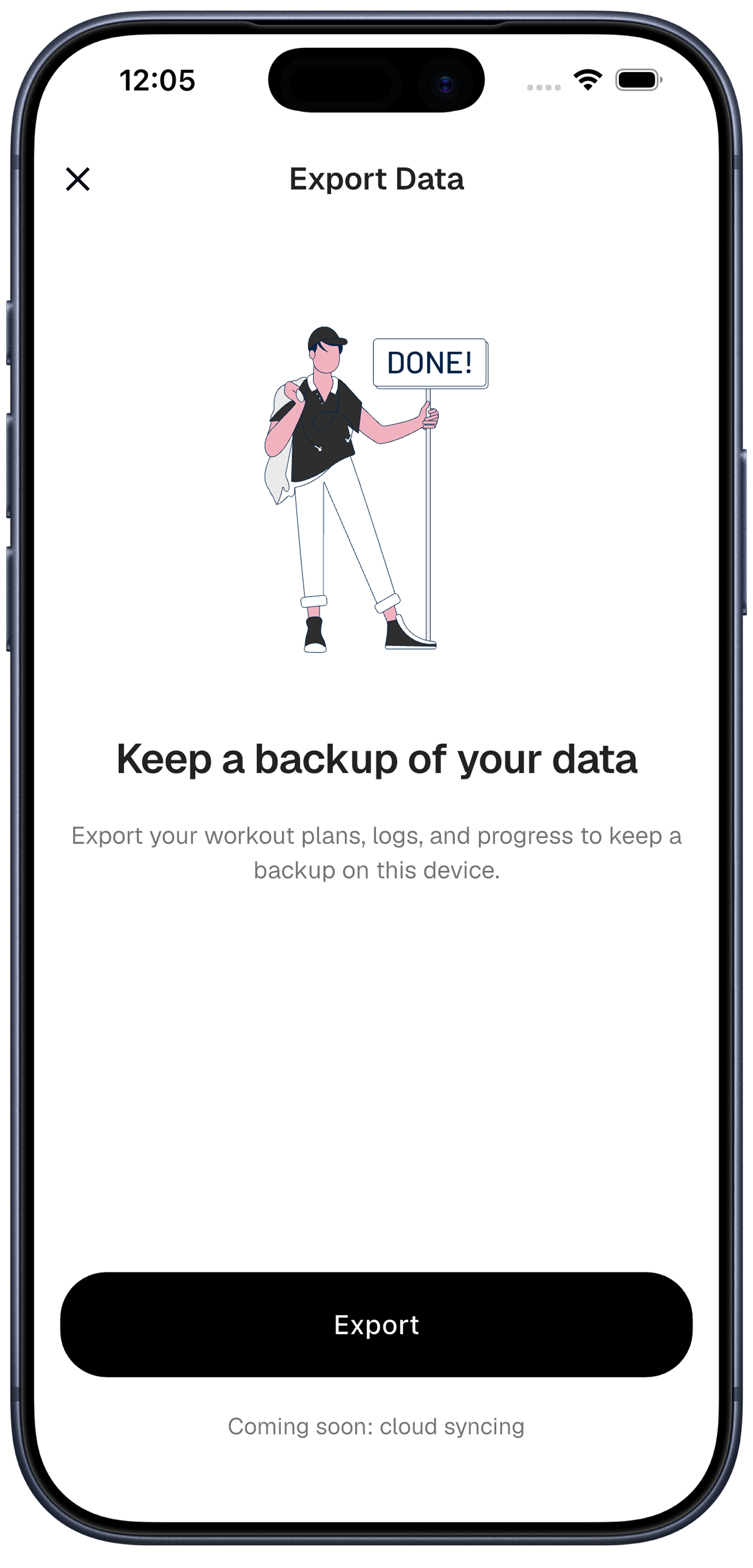 Backup Data Mockup