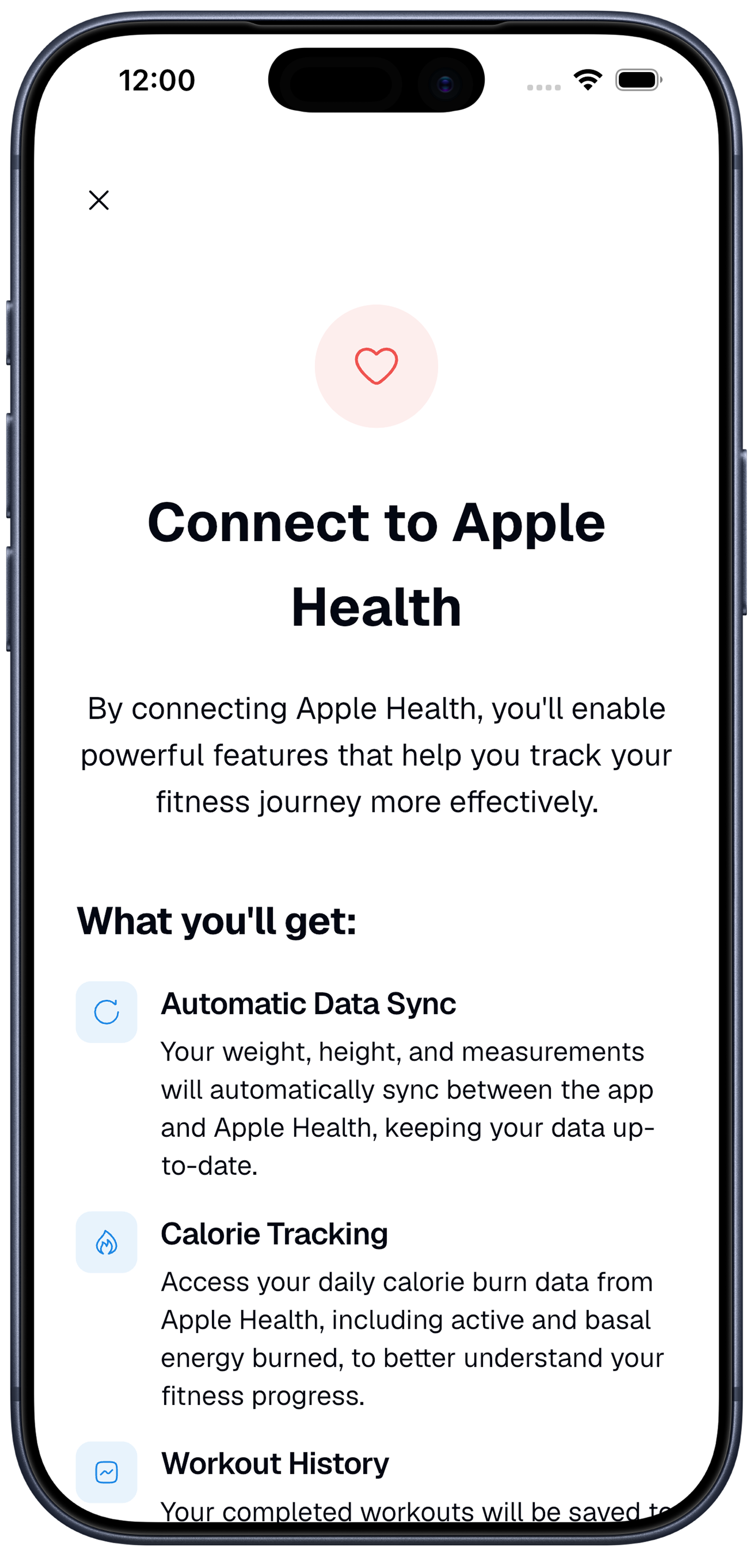 Apple Health Mockup